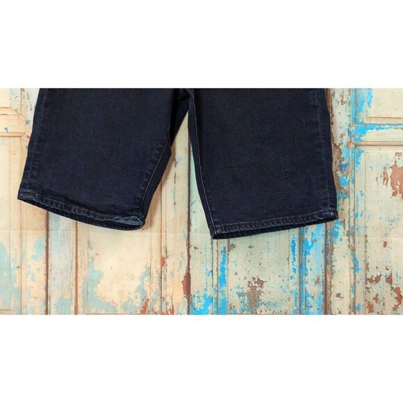 Lucky Brand Womens Size 6/28 Blue Dark Wash Mid Rise Denim Bermuda Shorts - Picture 3 of 9